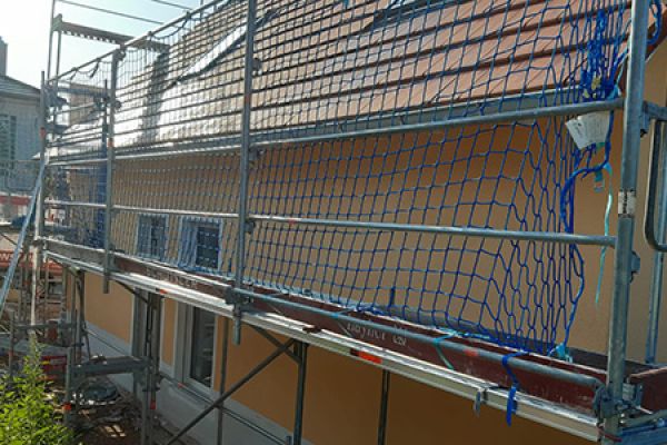Fassadenarbeiten eines Neubau Einfamilienhauses